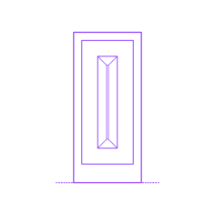 Buildings Interior Doors Lite Interior Door Floating Rectangle Stencil Svg Design File, Free Vectors File